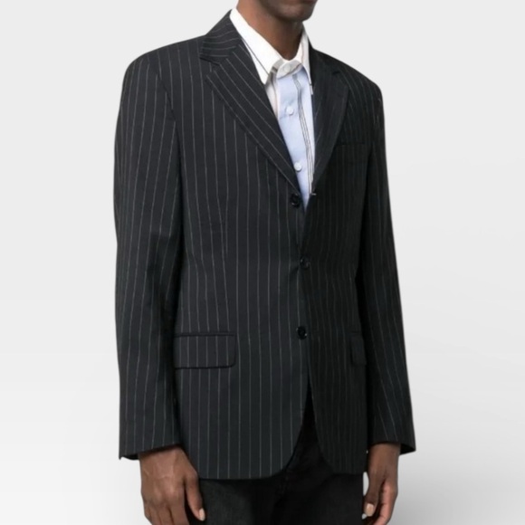 Gianfranco Ferre Other - Gianfranco Ferre Studio Pinstripe Suit Jacket Blazer Made in Italy Wool Size 46